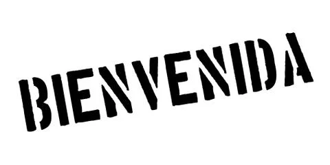 Bienvenida rubber stamp Stock Illustration