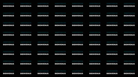 Bienvenus Text 01 Stock Footage 148148713