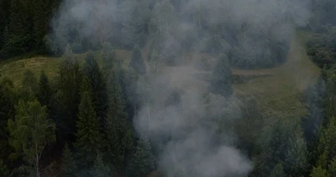 Bieszczady mountains from above 10 Stock Footage 114565553