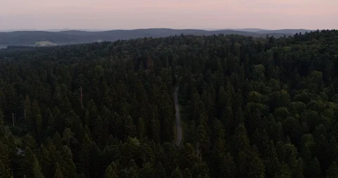 Bieszczady mountains from above Stock Footage 114565724