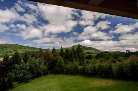 Bieszczady wzgórza Stock Photos