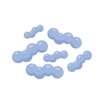 Bifidobacteria icon flat vector. Bacteria probiotic Illustrazione stock