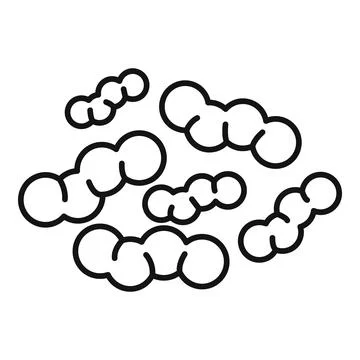 Bifidobacteria icon outline vector. Bacteria probiotic Illustrazione stock