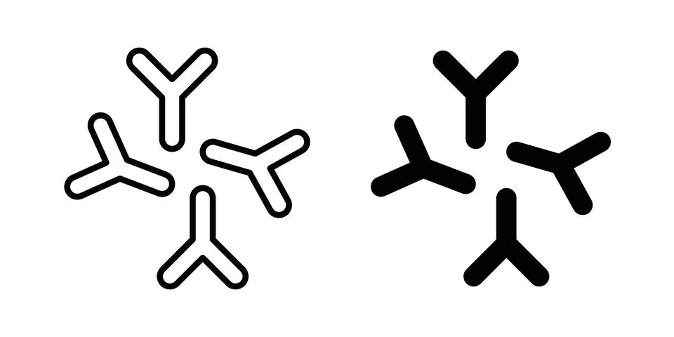 Bifidobacterium probiotics icon for web projects Illustrazione stock
