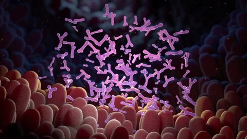 Bifidum Bacterium. Probiotic Stock Footage 255898145