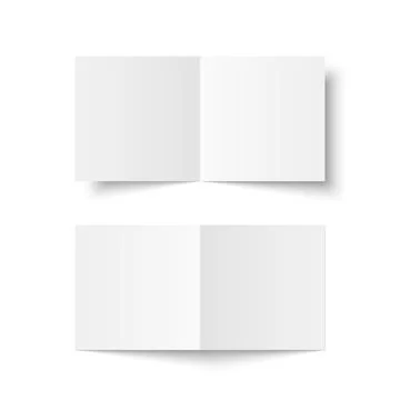 Bifold, leaflet, brochure, booklet, flyer or invitation card mockup. 스톡 일러스트