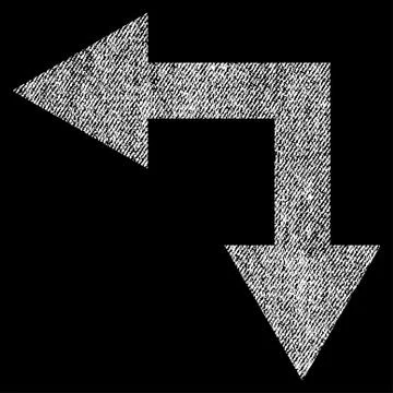 Bifurcation Arrow Left Down Vector Textured Icon For Overlay Watermark Stamps イラスト素材