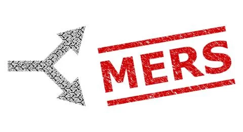 Bifurcation Arrow Right Recursion Composition of Bifurcation Arrow Right Icons 스톡 일러스트