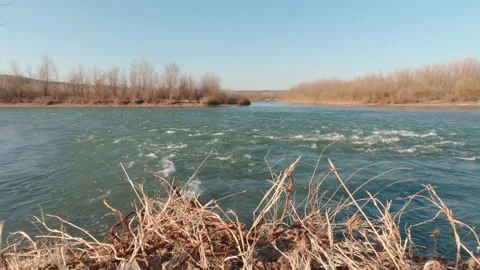 Bifurcation Of The River Stock Footage 194360886