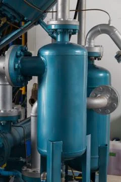 Big air compressor. Stock Photos