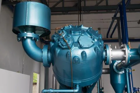 Big air compressor. Stock Photos