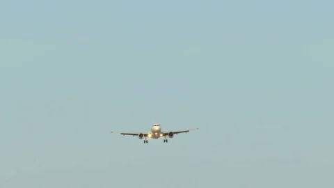 Big airplane approaching. Stock Footage 81165434