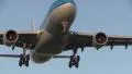 Big airplane flying overhead HD Footage