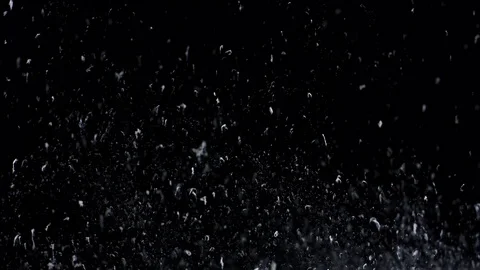 Big and small ash particles ascending slowly like an ash rain Stock-Footage 70437965