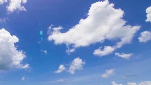 Big and small Cloud on blue sky Stock Photos