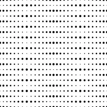 Big and small dots horizontal. Vector illustration Stock Illustration