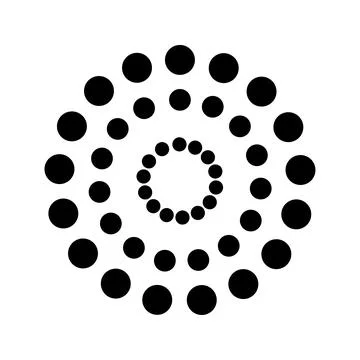 Big and Small Dots icon vector isolated on white background, logo concept of Big Stock Illustration