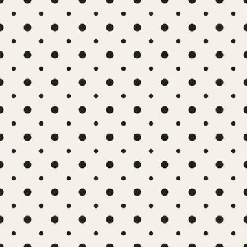 Big and small dots. Vector seamless pattern. Stock Illustration