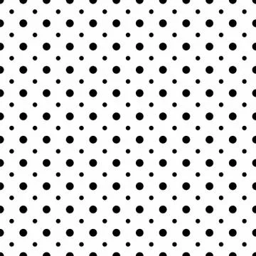 Big and small dots. Vector seamless pattern. Stock Illustration