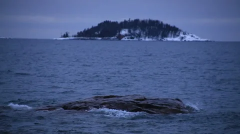 Big and small island lined up Stock-Footage 35543976