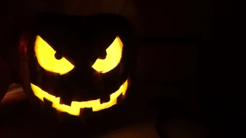 Big and small pumpkin Stock Footage 85853445