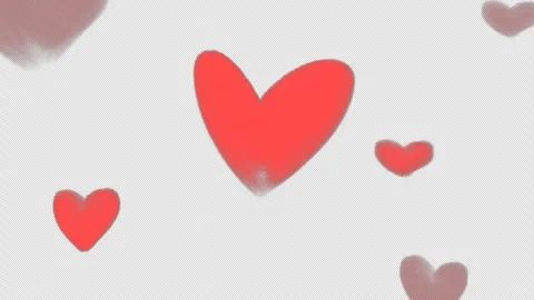 Big and small red hearts fly up. Loop animation for Happy Valentine's Day Stock Footage 259453942