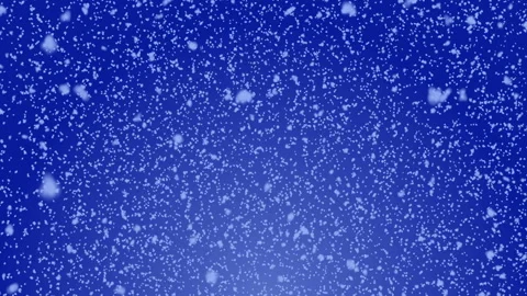 Big and small snowflakes fall down. Blue background Stock Footage 121095355
