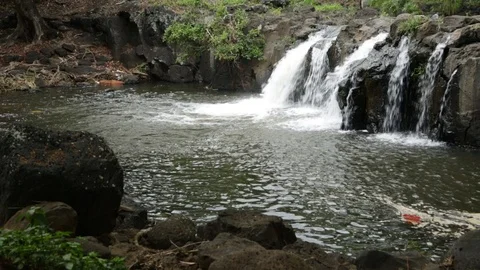 Big and Small Waterfalls Stock Footage 104826184