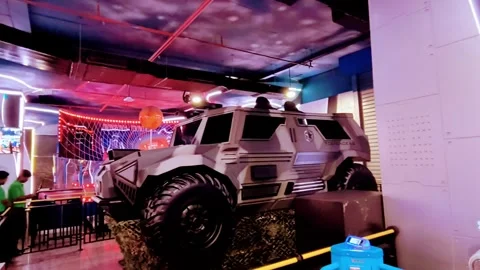 Big Army Van Toy Stock Footage 318640063