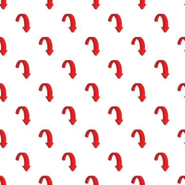 Big arrow down pattern, cartoon style Stock Illustration