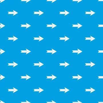Big arrow pattern seamless blue Stockillustratie