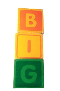Big assorted play blocks Stock Photos