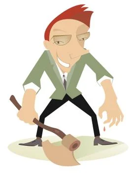 Big axe Stock Illustration