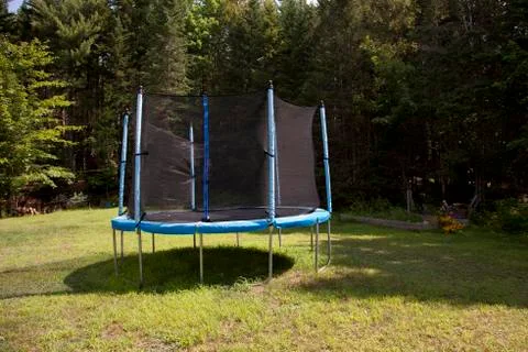 Big backyard trampoline Stock-Fotos