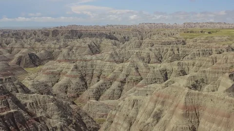 Big Badlands Overlook Daytime Video stock 81144958