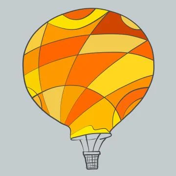 Big balloon abstract art Stock Illustration