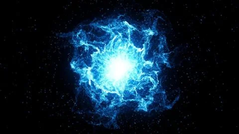Big bang, big explosion in the space. Stock Illustration