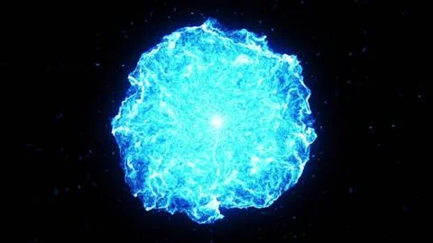 Big bang, big explosion in the space. Stock Illustration