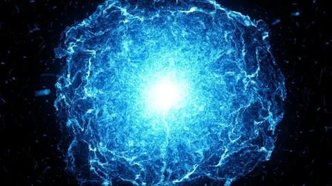Big bang, big explosion in the space. Stock Illustration