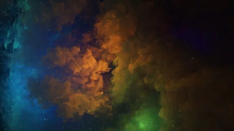 The big bang, the birth of a stellar nebula and a galaxy. 3d simulation Stock-Footage 278859676