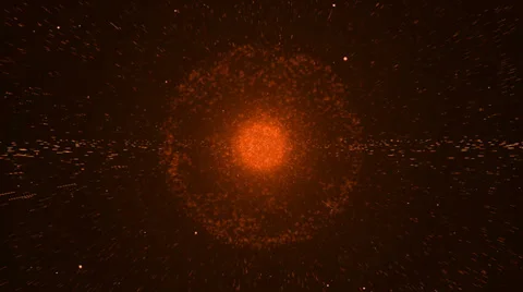Big Bang Orange Stock Footage 27886126
