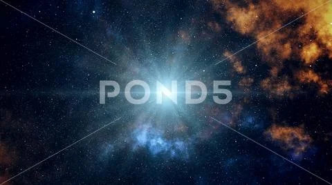 Big Bang in Space, The Birth of the Universe 3d illustration Stock Illustration