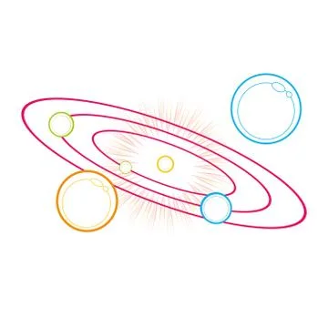 Big Bang Theory Stock Illustration