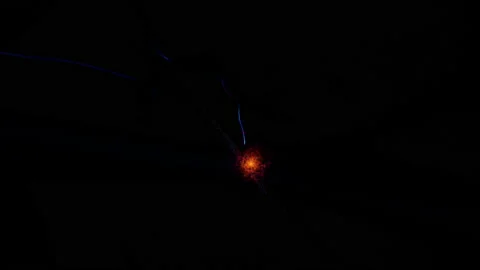 Big bang in universe Stock Footage 137932161