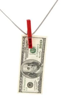 Big banknote macro Stock Photos