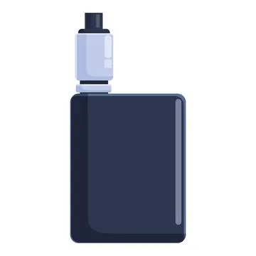 Big battery box mod vaporizer using e liquid for vaping Stock Illustration
