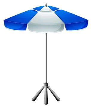 A big beach umbrella 库存插图