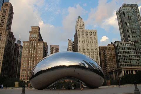 Big Bean in chicago illinois Stock Photos