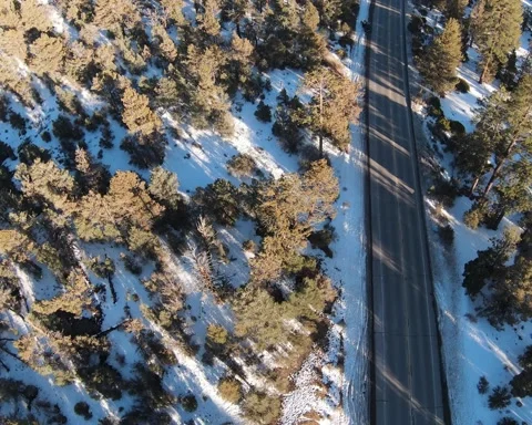 Big Bear City Fly By Stock Footage 221044528