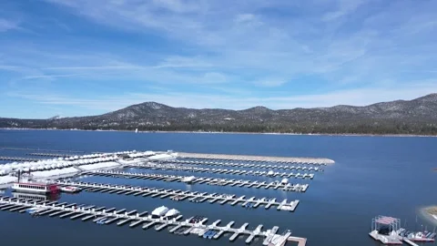 Big Bear Lake during Winter Stock Footage 329718225